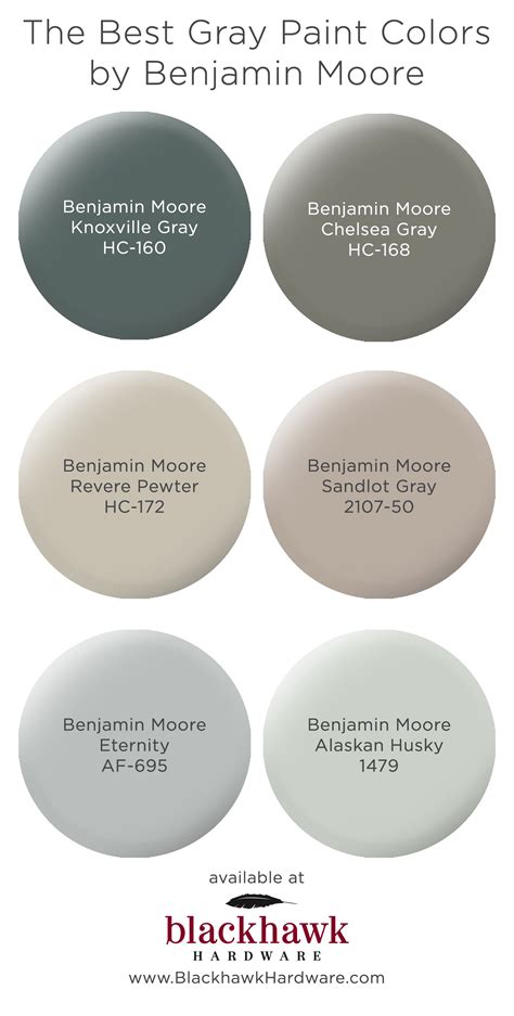With white trim, it appears bright and sharp, but a softer white, like White Dove, gives it a comfortable, antique feel. . Benjamin moore grey colors